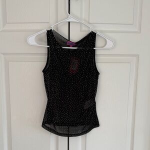 Black Rhinestoned Top